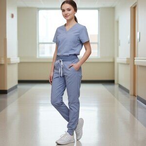 Figs Blue Jogger Sweatpants Comfortable Athletic Wear Size XXS/P